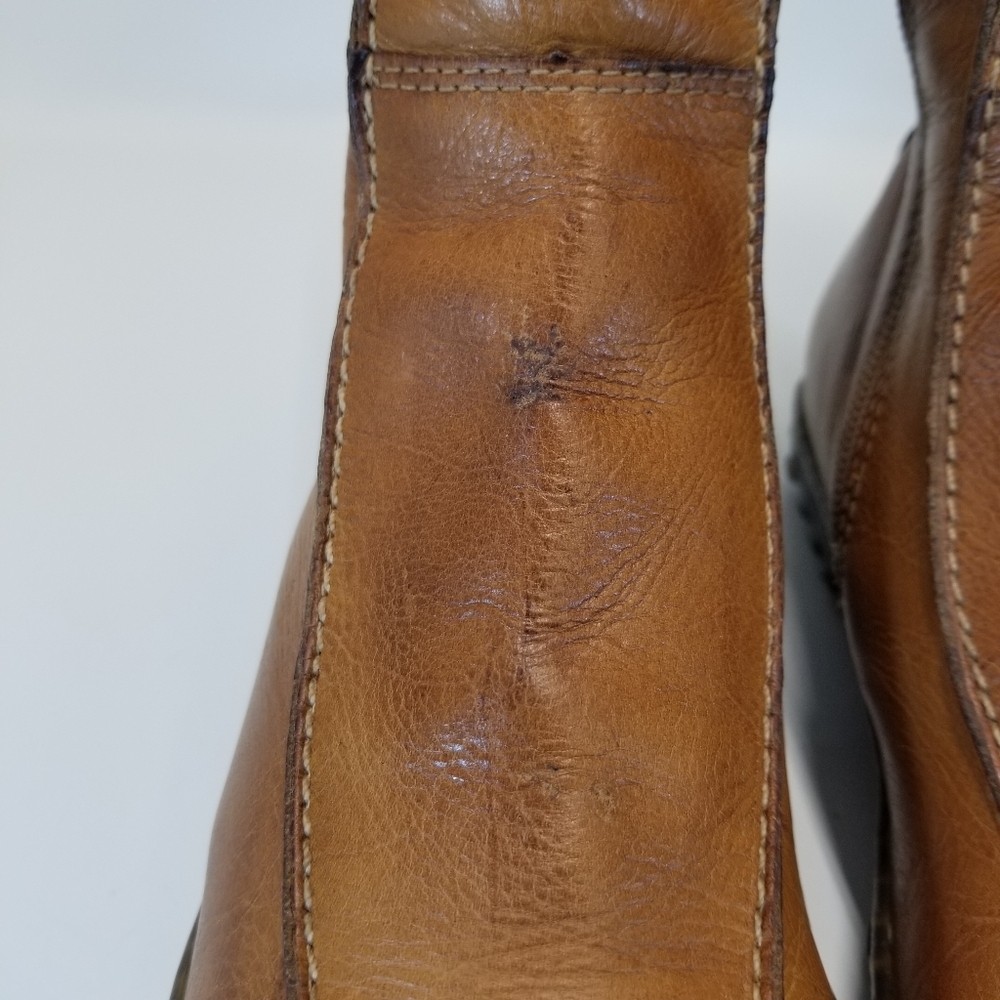 Steve Madden Cameo Womans Size 7B Brown Leather Tall Boots Side Zip - Picture 8 of 15